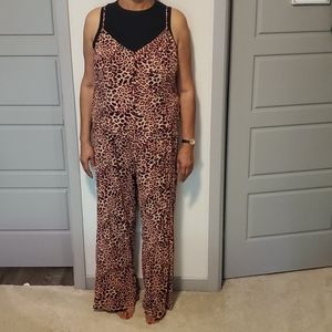 NWOT Leopard Jumpsuit